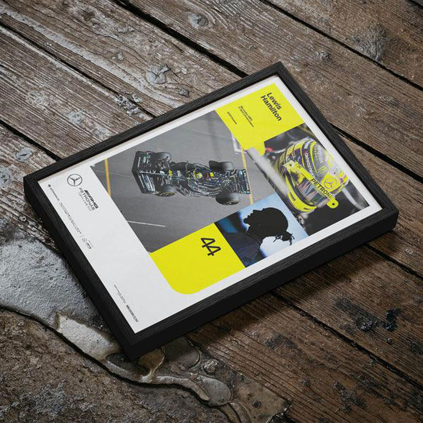 Automobilist Mercedes AMG Petronas F1 Team Lewis Hamilton 2023 Print Poster