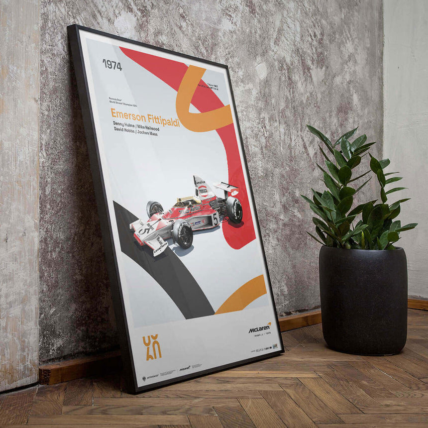 Automobilist McLaren Racing M23 1974 60th Anniversary Print Poster