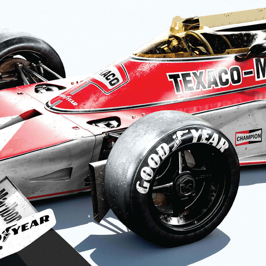 Automobilist McLaren Racing M23 1974 60th Anniversary Print Poster