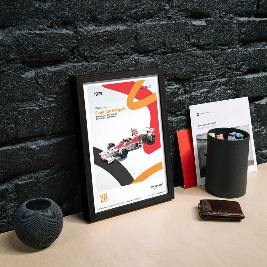 Automobilist McLaren Racing M23 1974 60th Anniversary Print Poster