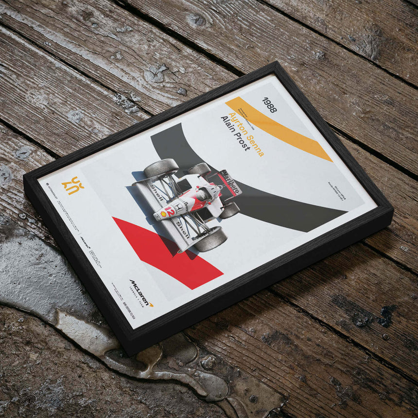 Automobilist McLaren Racing MP4/4 1988 60th Anniversary Print Poster