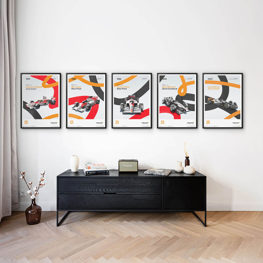 Automobilist McLaren Racing MP4/4 1988 60th Anniversary Print Poster