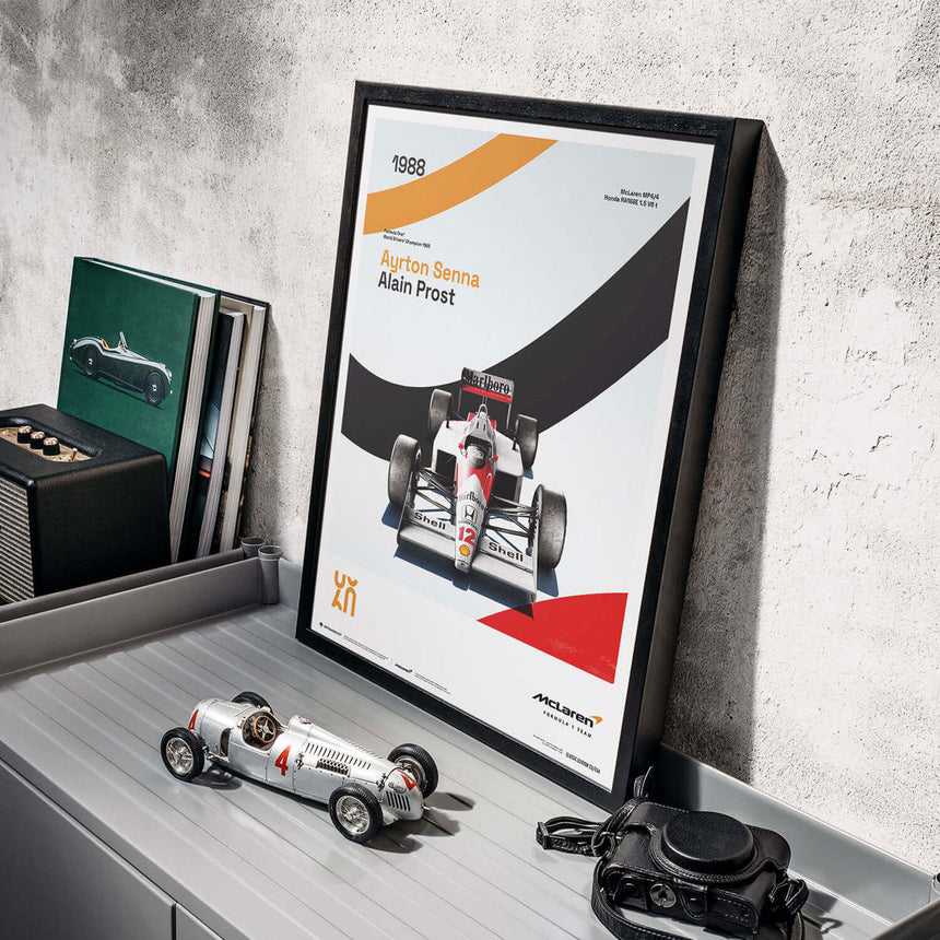 Automobilist McLaren Racing MP4/4 1988 60th Anniversary Print Poster