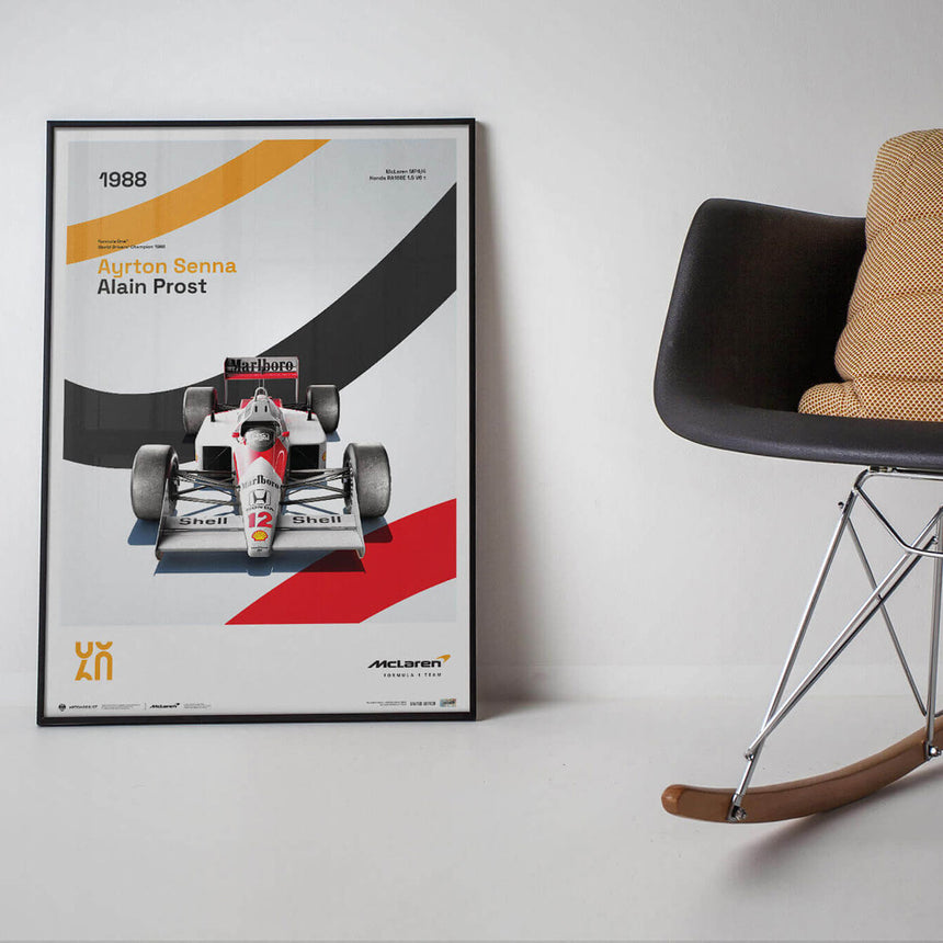 Automobilist McLaren Racing MP4/4 1988 60th Anniversary Print Poster