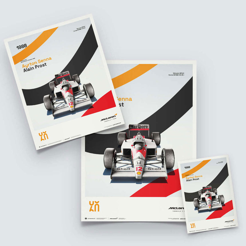 Automobilist McLaren Racing MP4/4 1988 60th Anniversary Print Poster