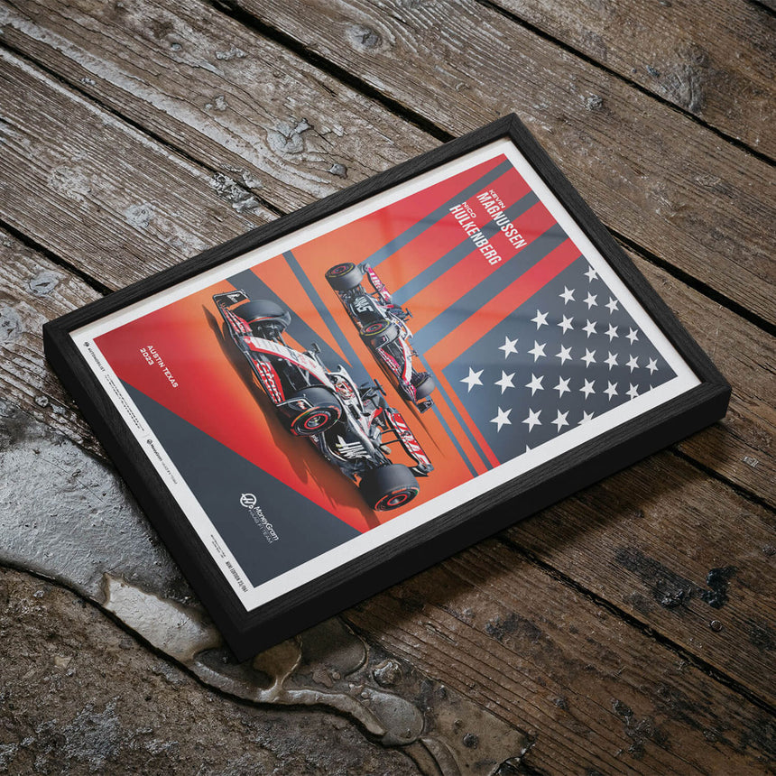 Automobilist MoneyGram Haas F1 Team 2023 United States Grand Prix Print Poster