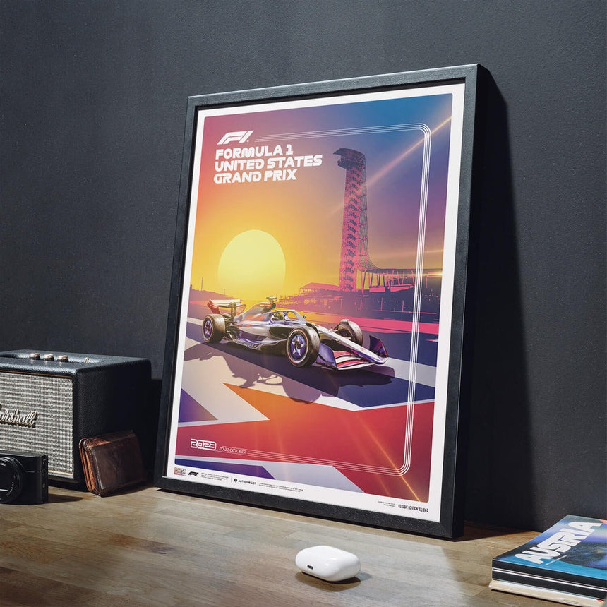 Automobilist Formula 1 United States Grand Prix 2023 Print Poster