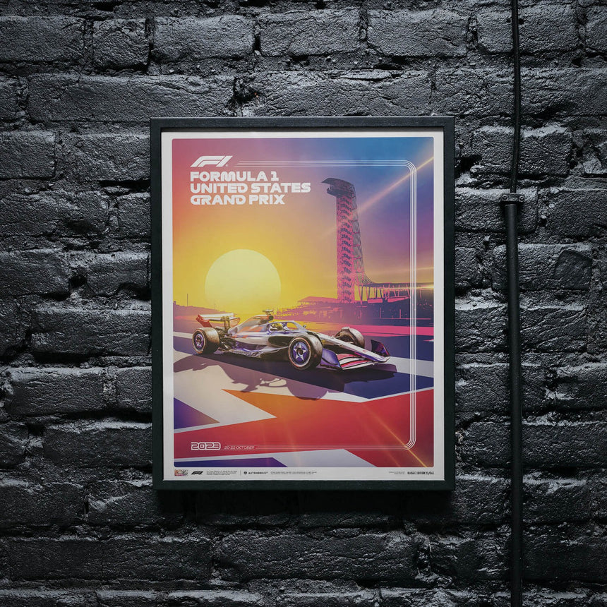 Automobilist Formula 1 United States Grand Prix 2023 Print Poster