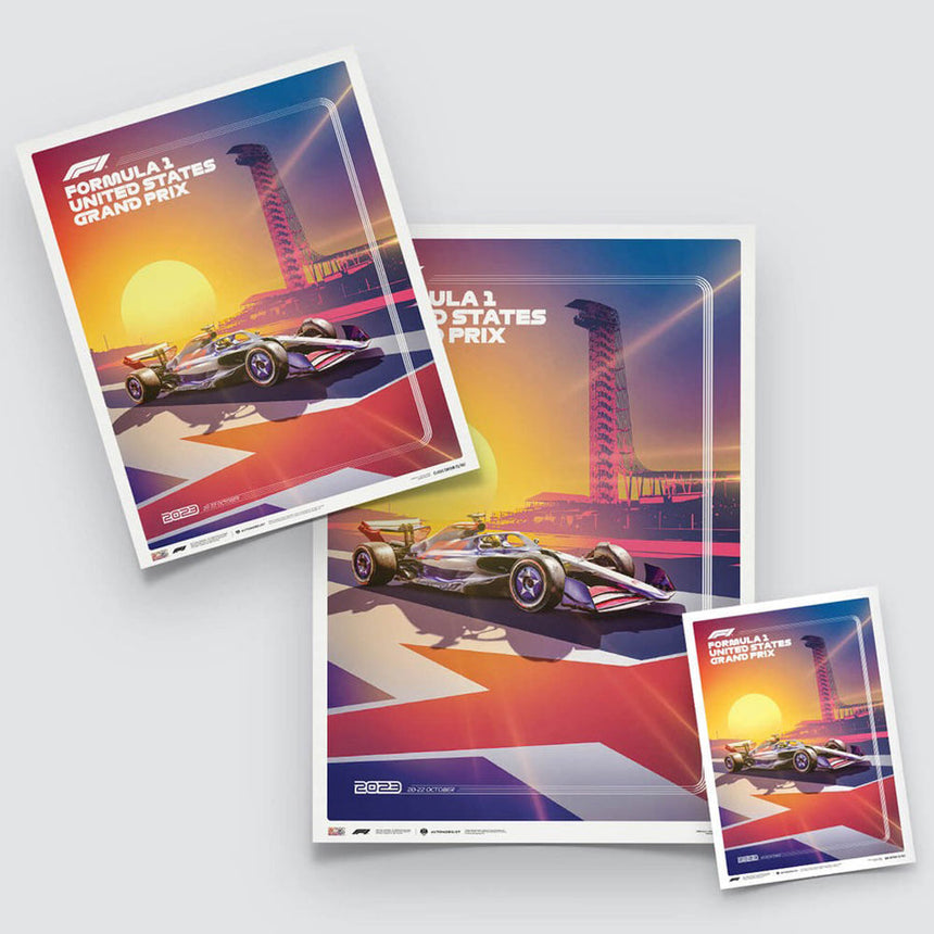 Automobilist Formula 1 United States Grand Prix 2023 Print Poster