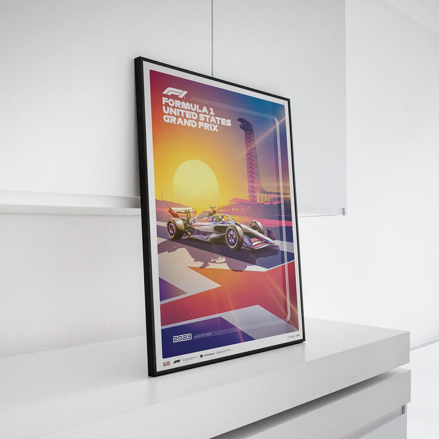 Automobilist Formula 1 United States Grand Prix 2023 Print Poster