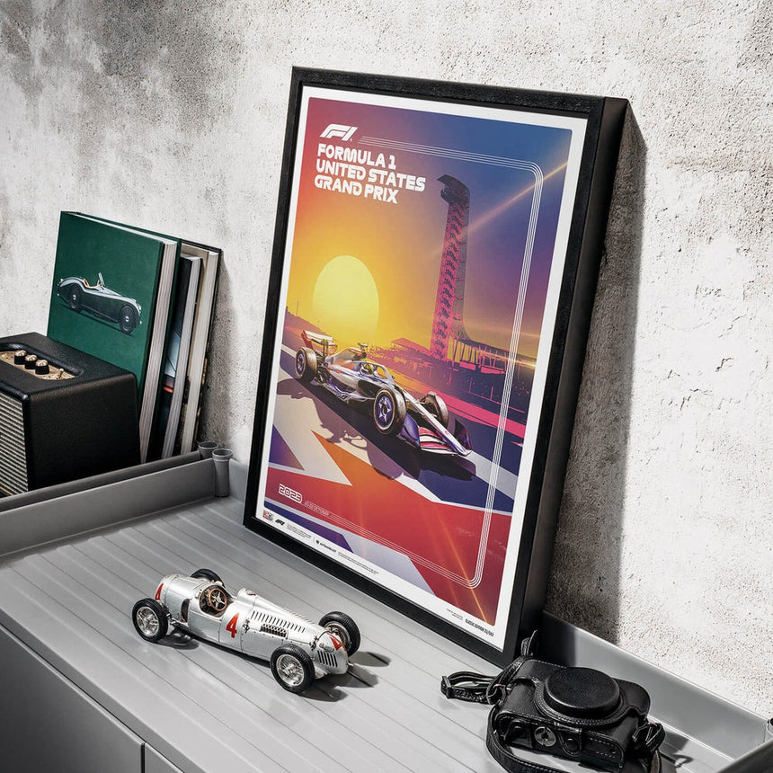 Automobilist Formula 1 United States Grand Prix 2023 Print Poster