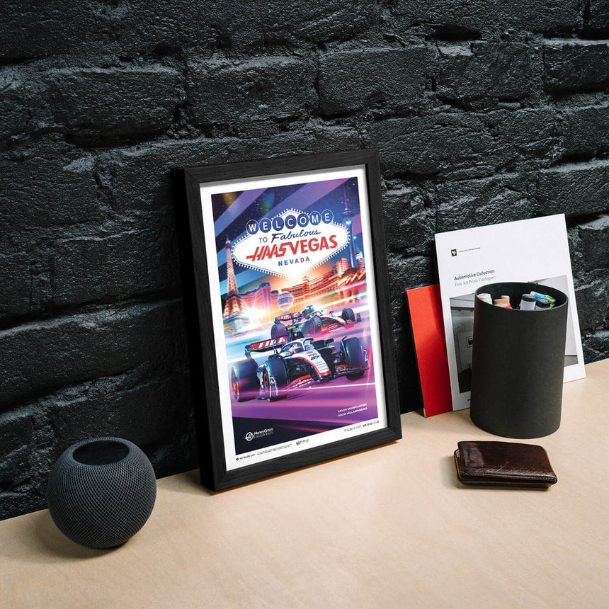 Automobilist MoneyGram Haas F1 Team Las Vegas 2023 Print Poster