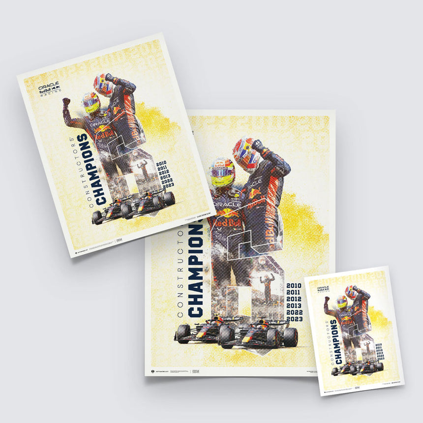 Automobilist Red Bull Racing F1 World Constructors Champions 2023 Print Poster