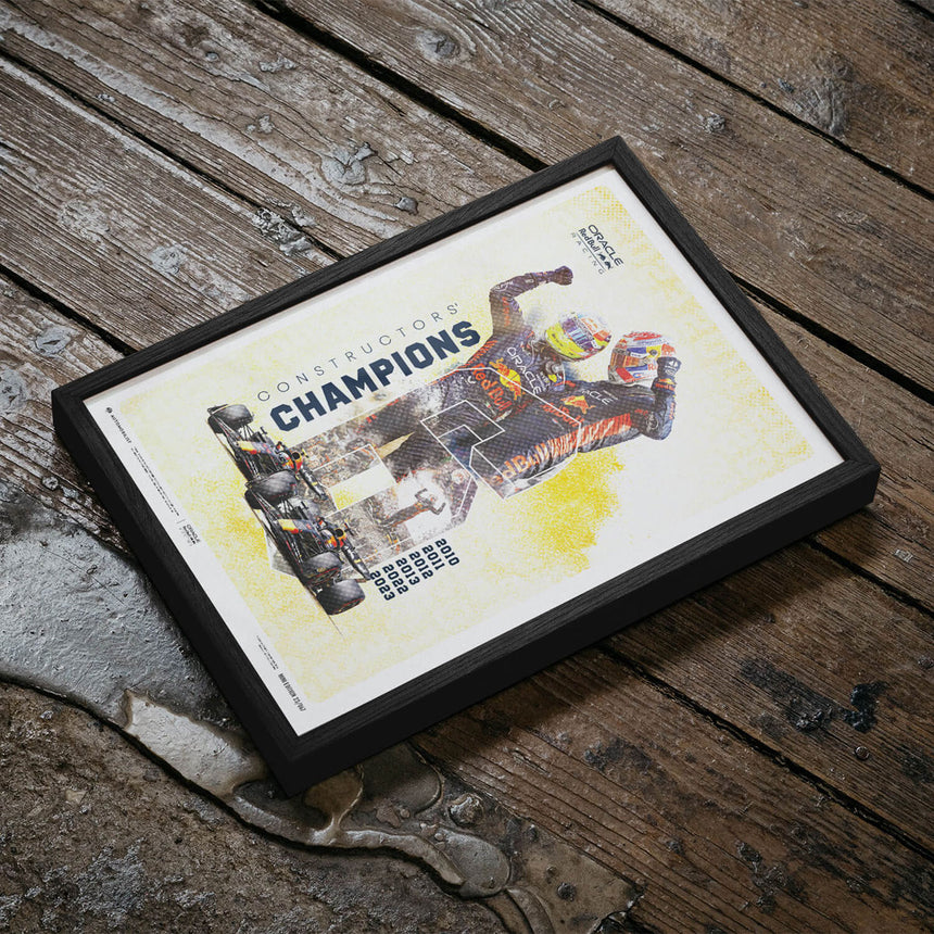 Automobilist Red Bull Racing F1 World Constructors Champions 2023 Print Poster