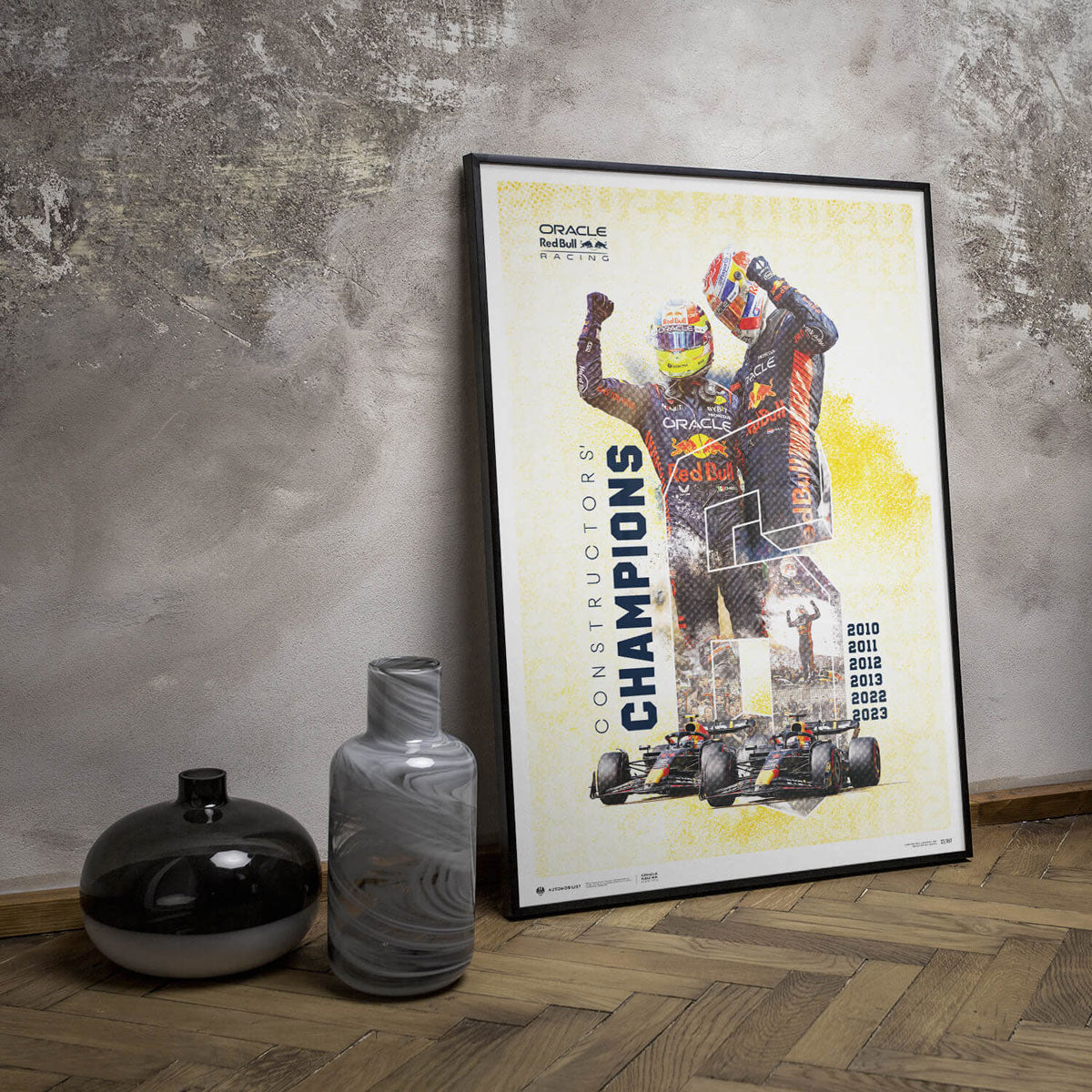 Automobilist Red Bull Racing F1 World Constructors Champions 2023 Print Poster