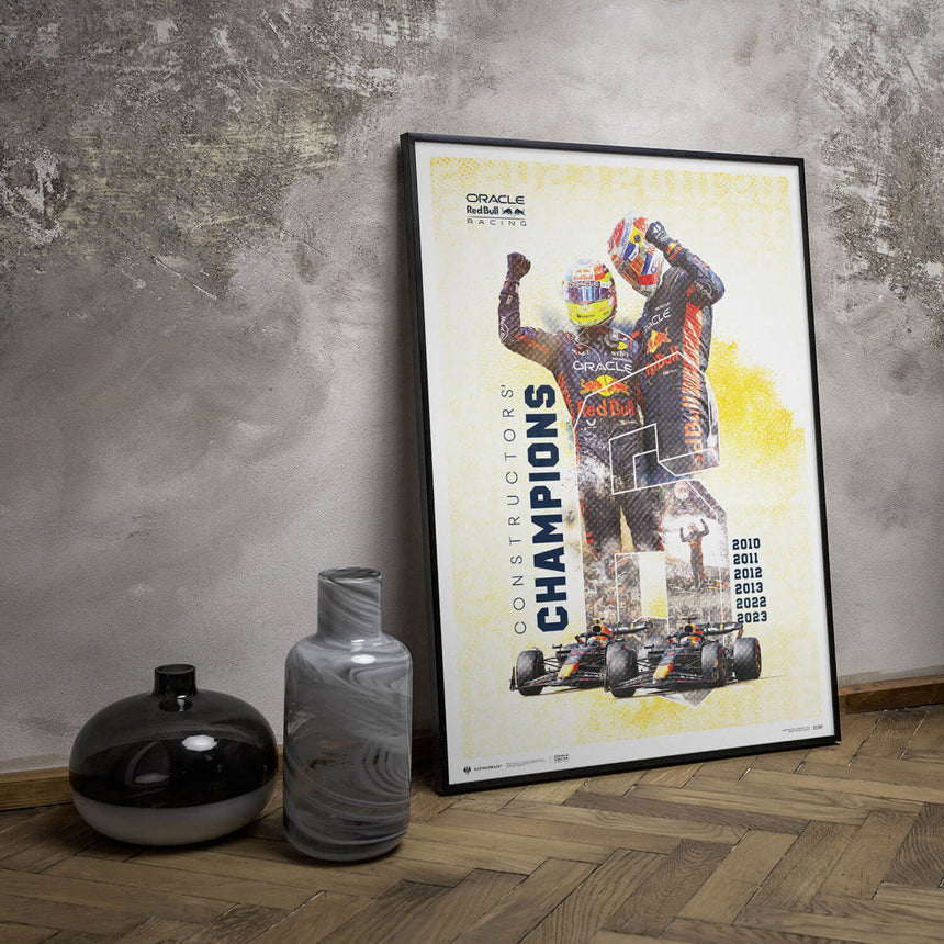 Automobilist Red Bull Racing F1 World Constructors Champions 2023 Print Poster