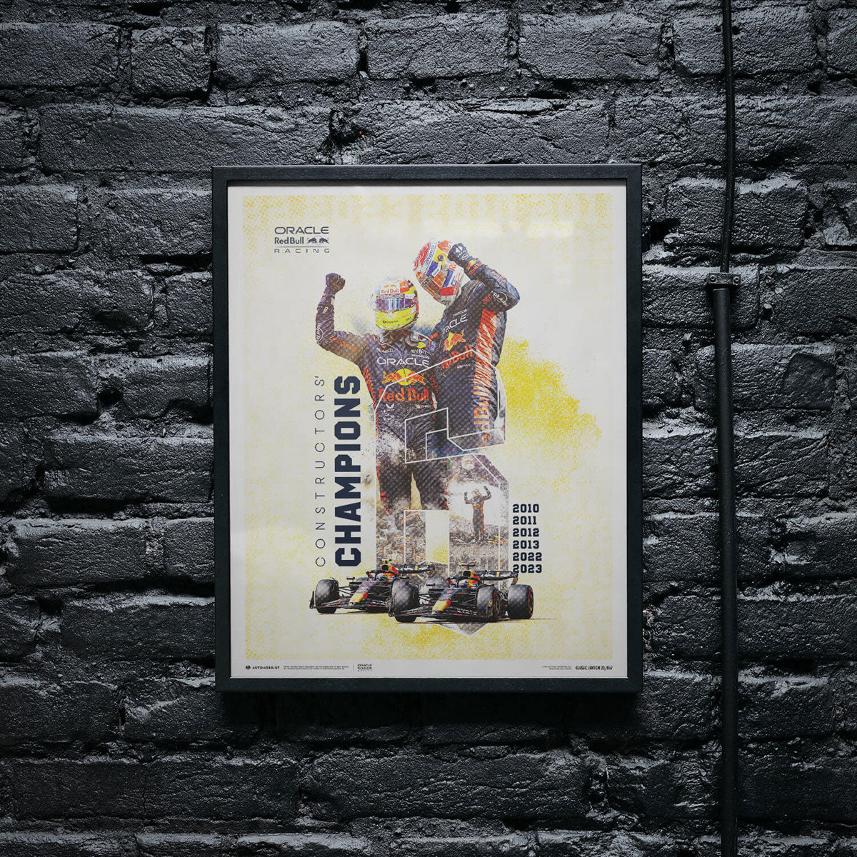 Automobilist Red Bull Racing F1 World Constructors Champions 2023 Print Poster