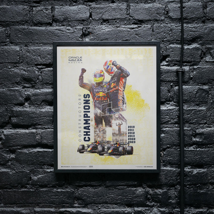 Automobilist Red Bull Racing F1 World Constructors Champions 2023 Print Poster