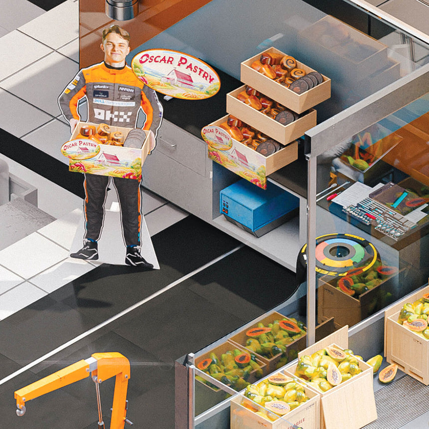 Automobilist McLaren Racing 2023 Season's Greetings 60th Anniversary Print Poster