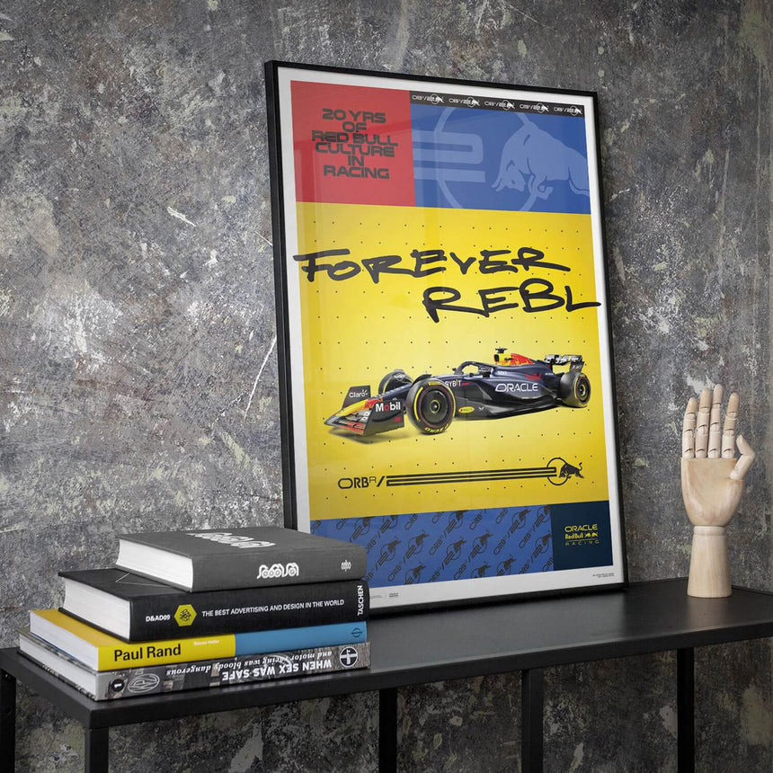 Automobilist Red Bull Racing RB20 20th Anniversary 2024 Print Poster
