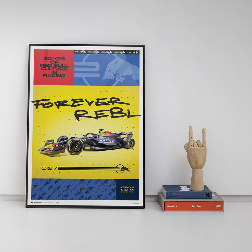 Automobilist Red Bull Racing RB20 20th Anniversary 2024 Print Poster