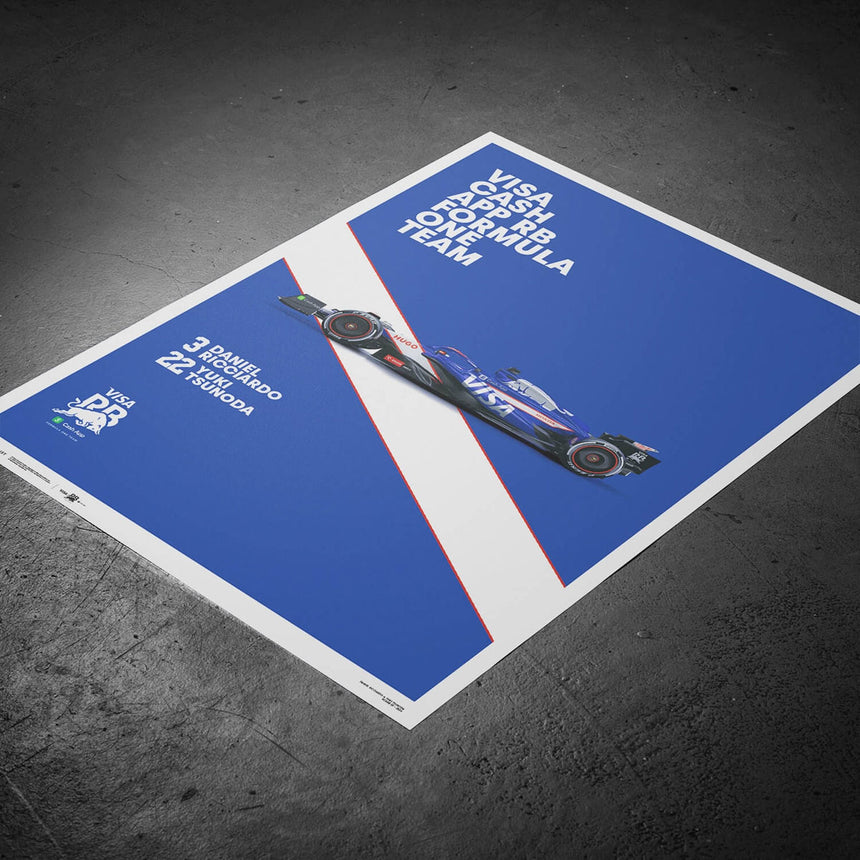 Automobilist Visa Cash App RB Formula One Team VCARB Red Bull Poster