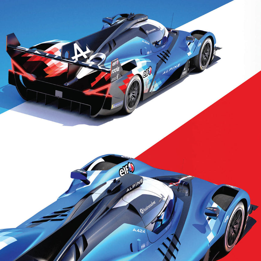 Automobilist Alpine Endurance Team A424 24 Heures du Mans 2024 Print Poster