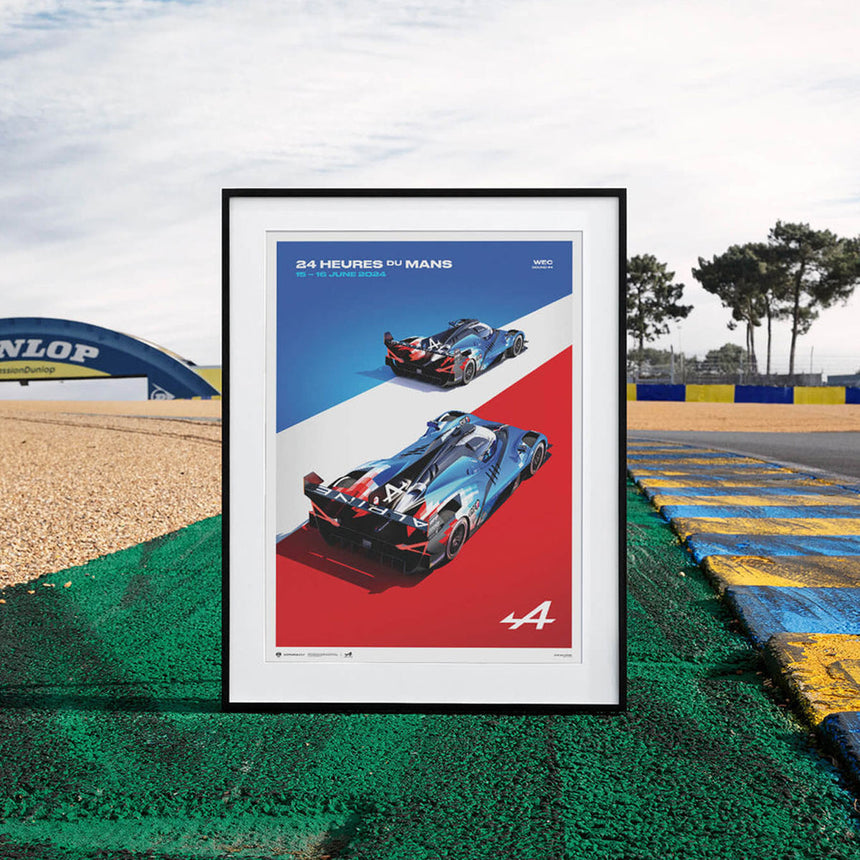 Automobilist Alpine Endurance Team A424 24 Heures du Mans 2024 Print Poster
