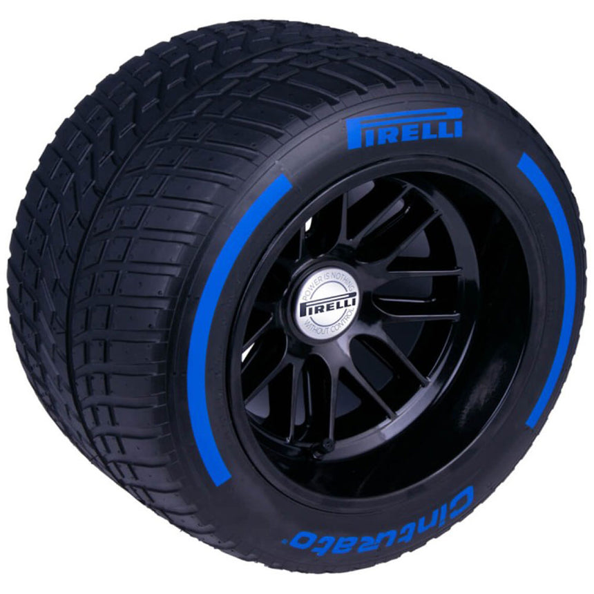 Pirelli 1:2 Scale Extreme Rain Blue Pole Position Tire & Acrylic Display Plinth