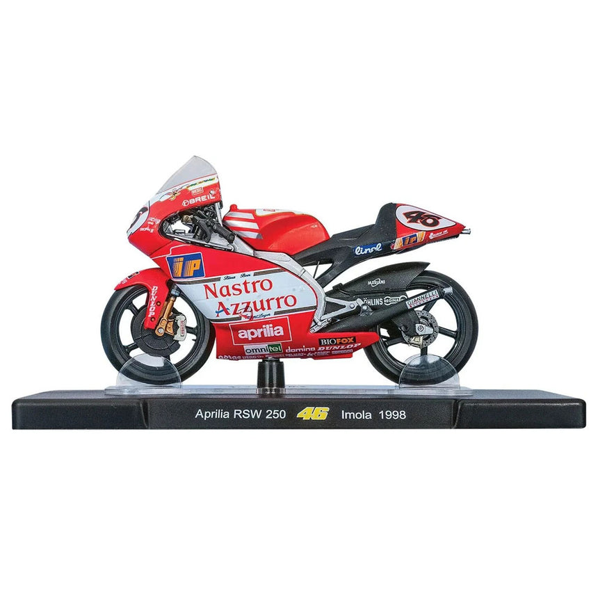 1:18 Aprilia RSW 250 46 Valentino Rossi World Championship 1998 Model Bike