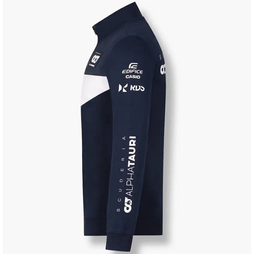 Scuderia AlphaTauri F1 Team Navy/White Full Front Zip Sweat Shirt Jacket