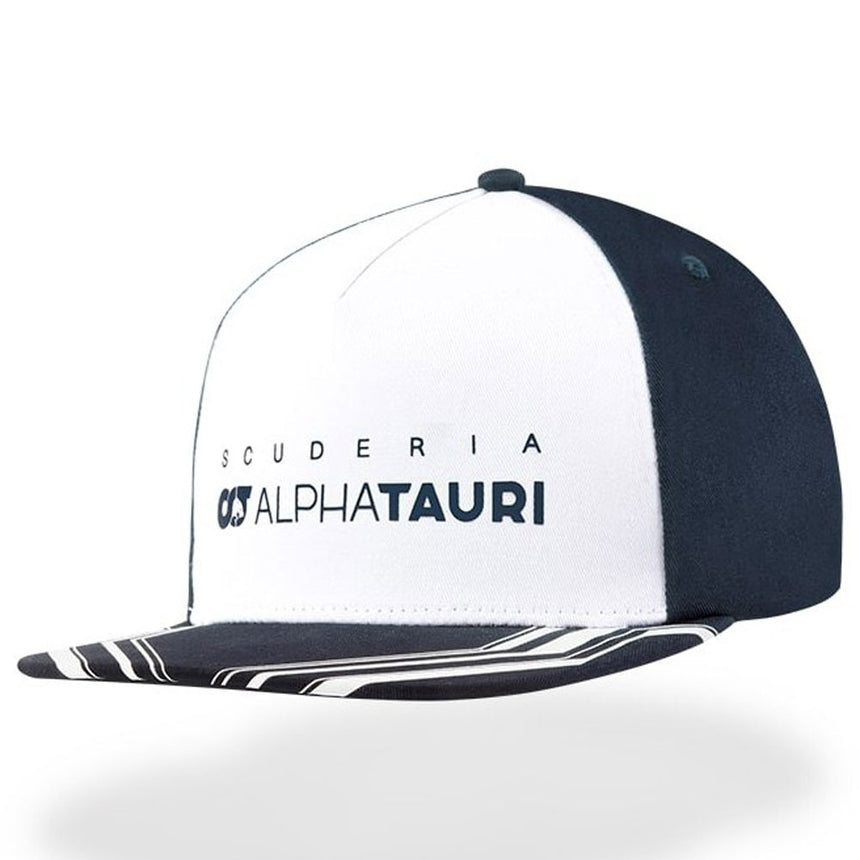Scuderia AlphaTauri F1 Team Navy/White Flat Brim Adjustable Size Baseball Cap