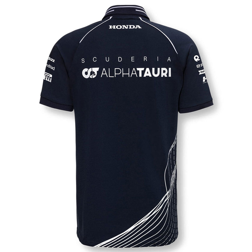 Scuderia AlphaTauri F1 Team Nany Teamline Zip Polo Tee Shirt