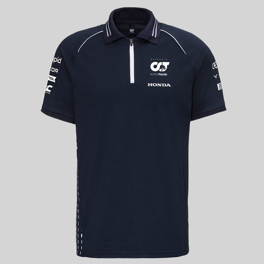 Scuderia AlphaTauri F1 Team Nany Teamline Zip Polo Tee Shirt