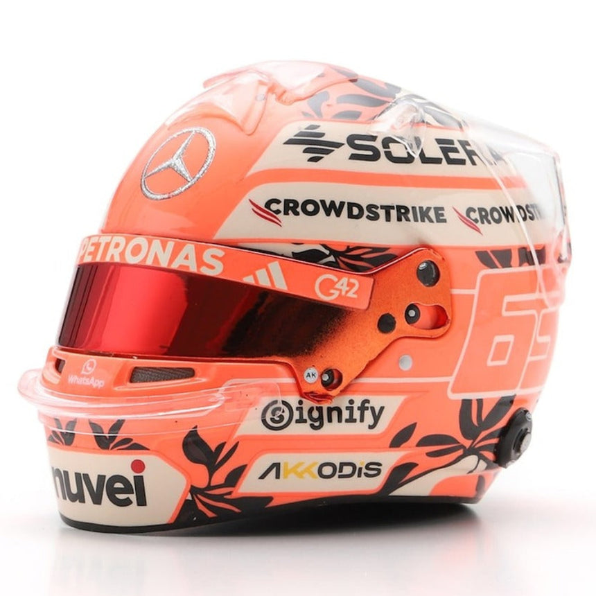 Spark 1:5 Scale Mercedes F1 Team George Russel Miami GP 2025 Model Helmet
