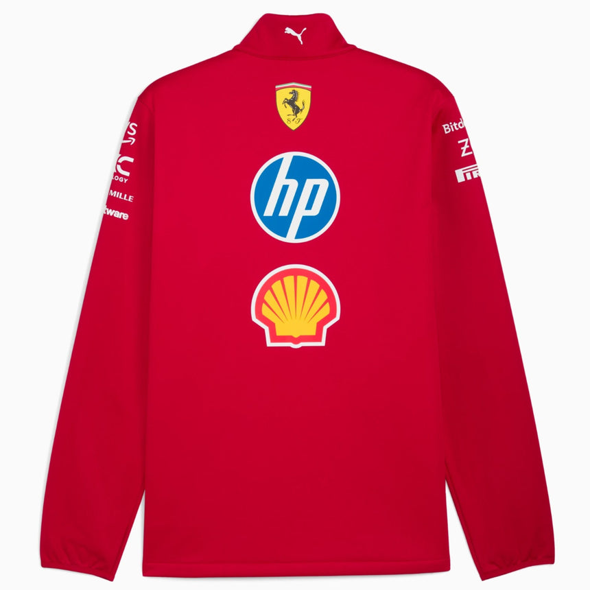 Scuderia Ferrari 2025 F1 Team Dark Cherry Softshell Jacket Official PUMA Merch