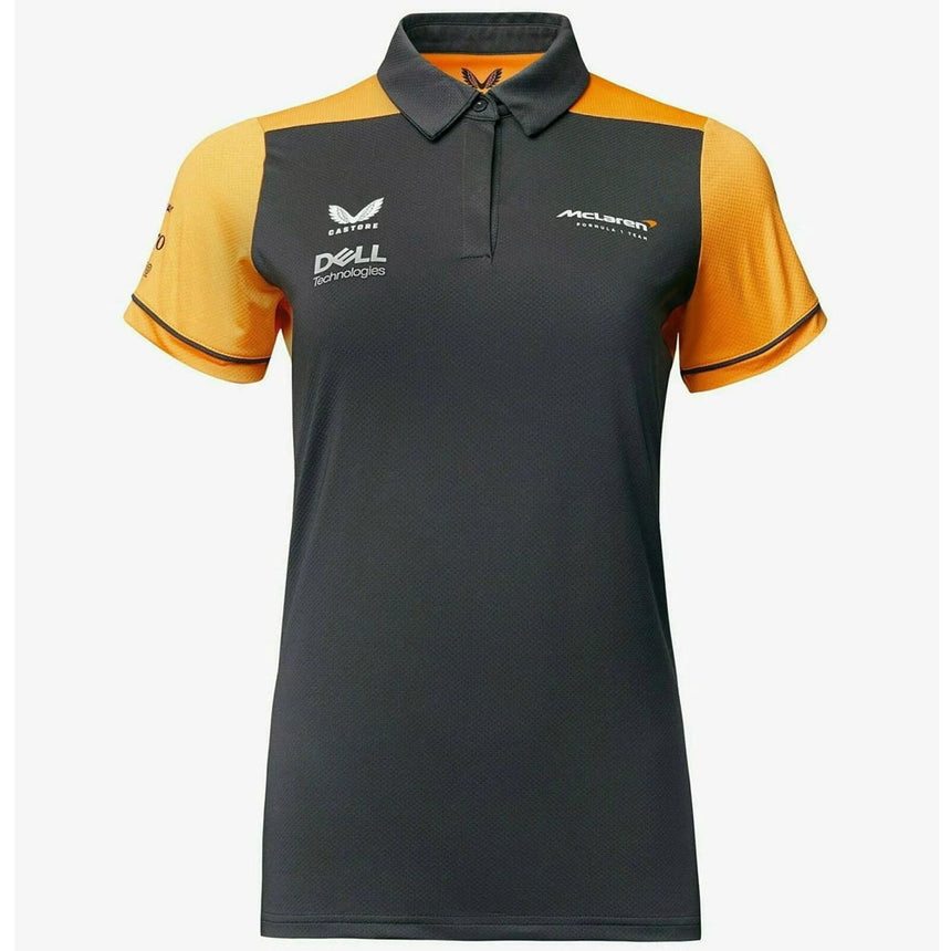 Mclaren F1 Team Ladies Phantom/Papaya Polo Tee Shirt