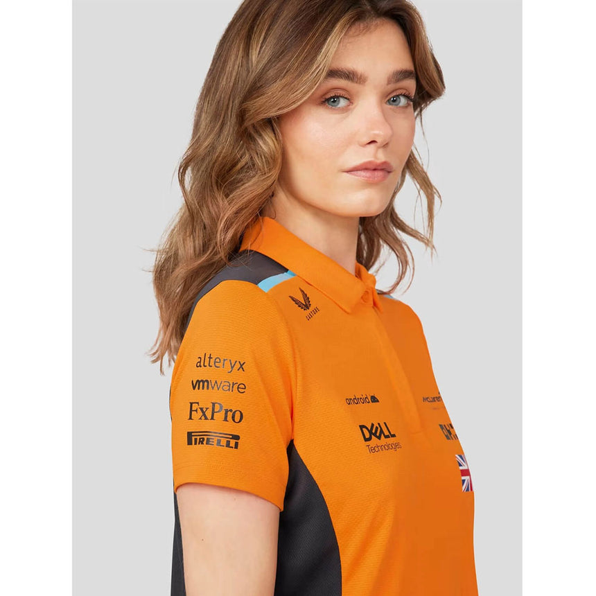 McLaren F1 Team Ladies 2023 Polo Shirt Lando Norris Orange