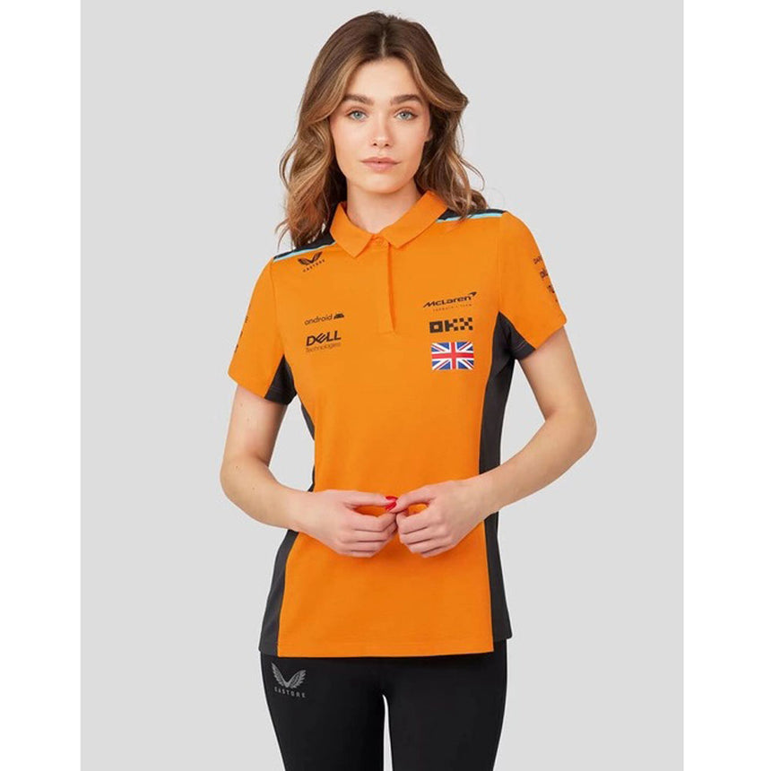 McLaren F1 Team Ladies 2023 Polo Shirt Lando Norris Orange