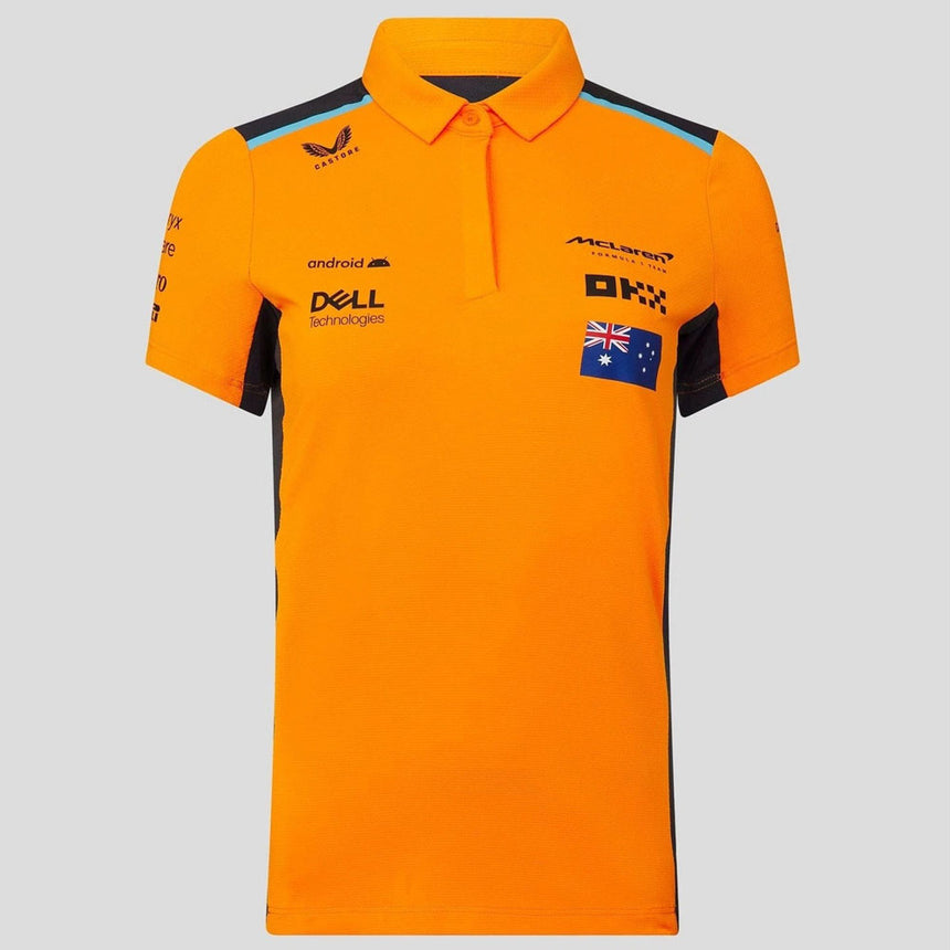 McLaren F1 Team Ladies 2023 Polo Shirt Oscar Piastri Orange