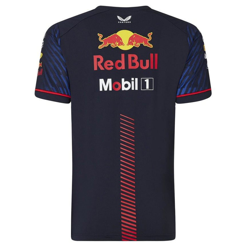 Red Bull Oracle Racing Ladies Night Sky Navy Team Set Up Tee Shirt