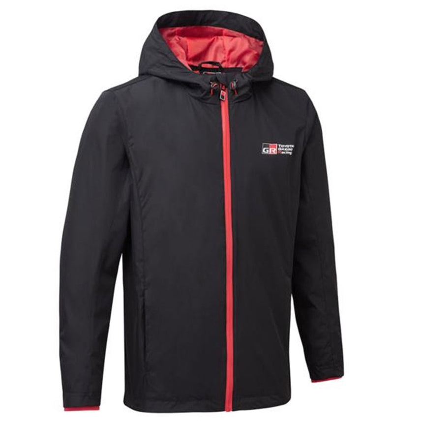 Toyota Gazoo Racing Black Lightweight Hooded Rain Jacket