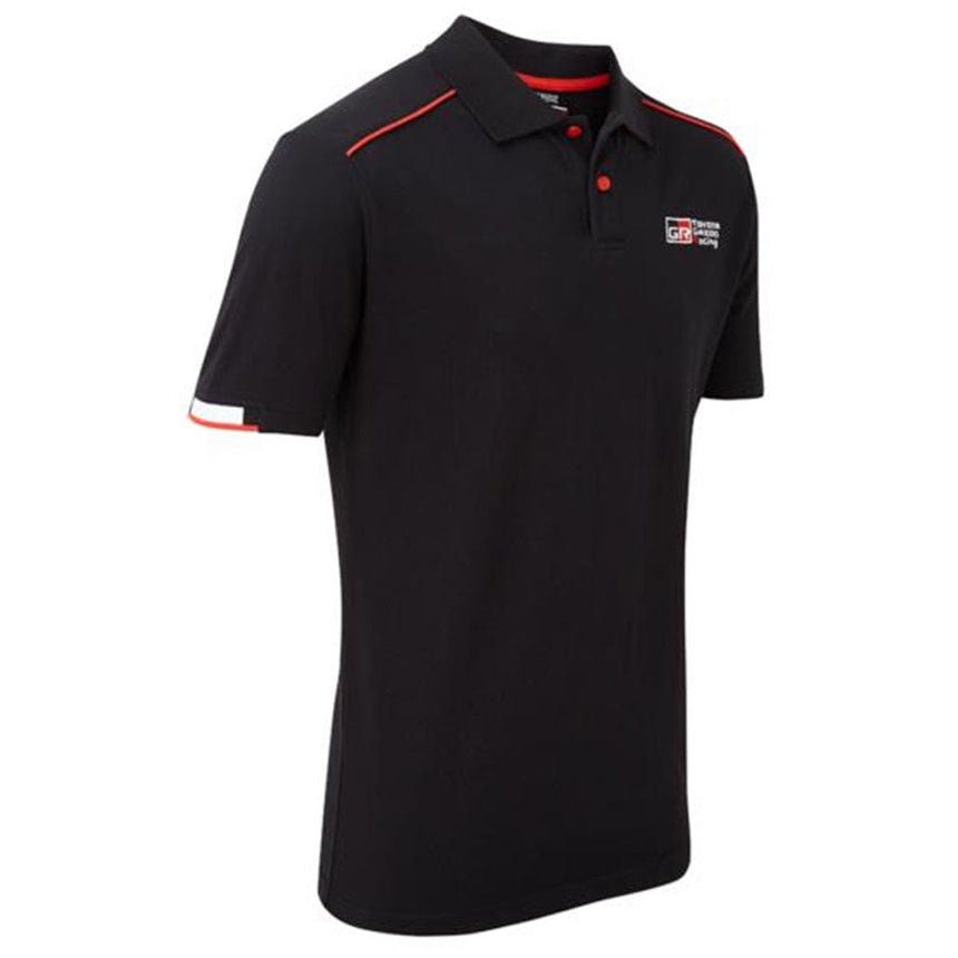 Toyota Gazoo Official Racing Mens Black Polo shirt | Black/Red