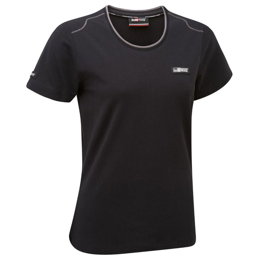 Toyota Gazoo Racing Ladies Classic Small Logo Black T-Shirt