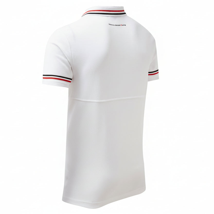 Toyota Gazoo Racing Small Logo Official Licensed White Polo Tee Shirt