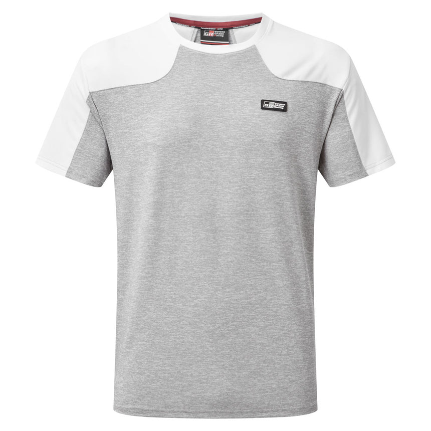 Toyota Gazoo Racing GR Logo Grey White Sleeve Travel Tee Shirt
