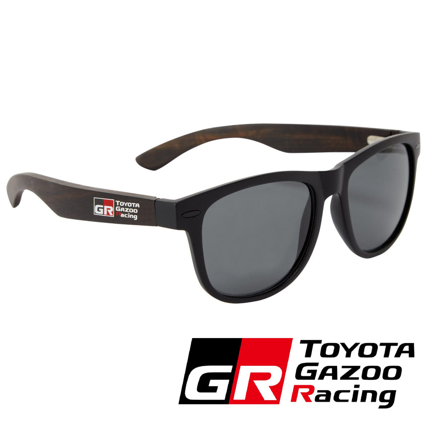 Toyota Gazoo Racing GR Side Logo Black Frame Smoke Lens Wayfarer Sunglasses