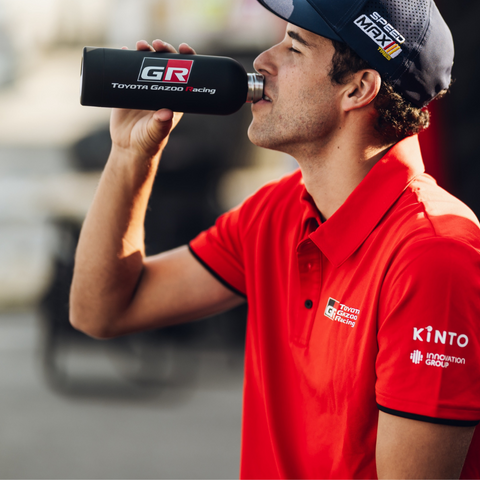 Toyota Gazoo Racing Black GR Logo Stainless Steel Drinks Water Bottle