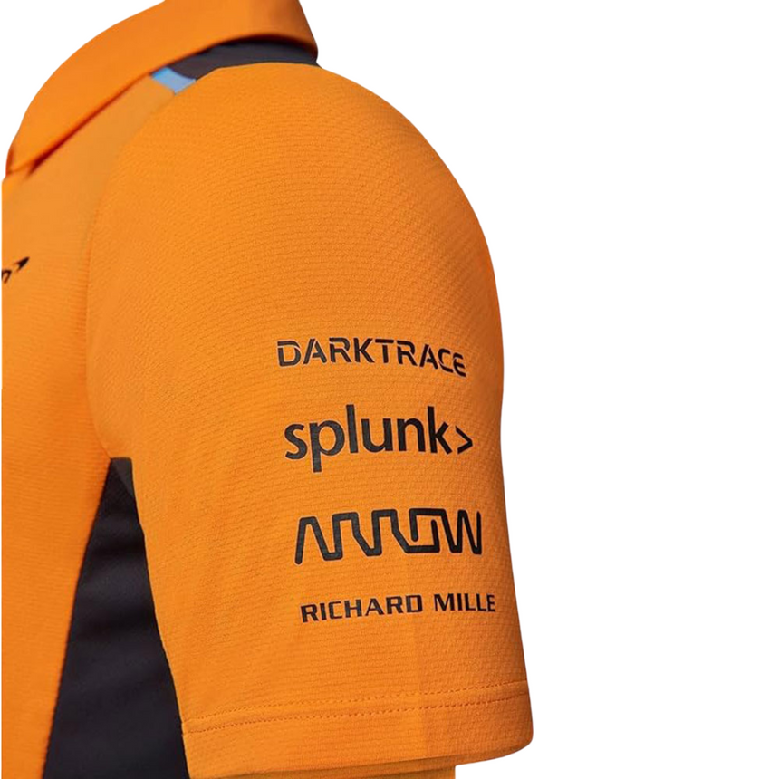 McLaren F1 Team Kids Papaya Orange Polo Shirt