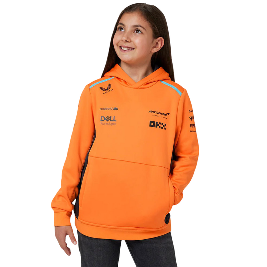 McLaren F1 Team Kids Papaya Orange Hooded Sweatshirt